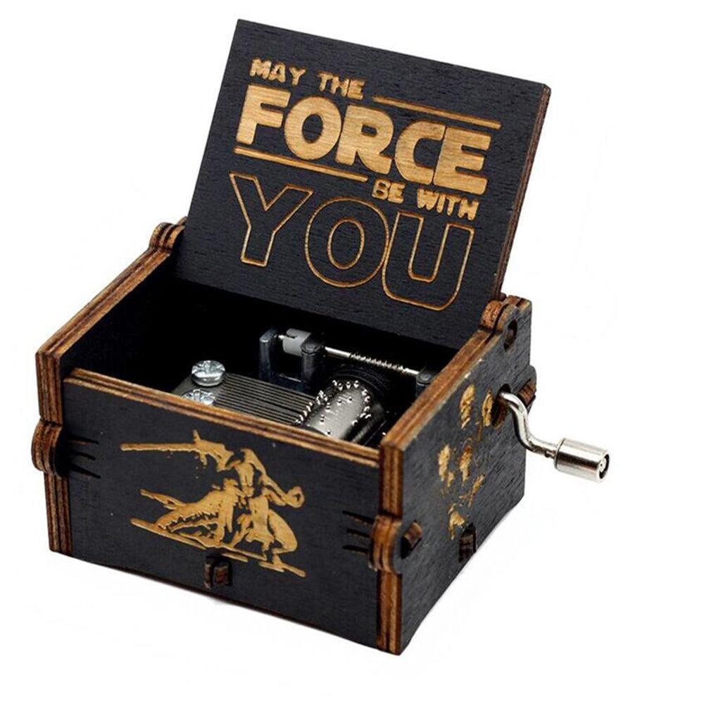 Puzzloria™ | Hand-Crank Wooden Music Box – Timeless Melodies, Perfectly Encased - Puzzloria