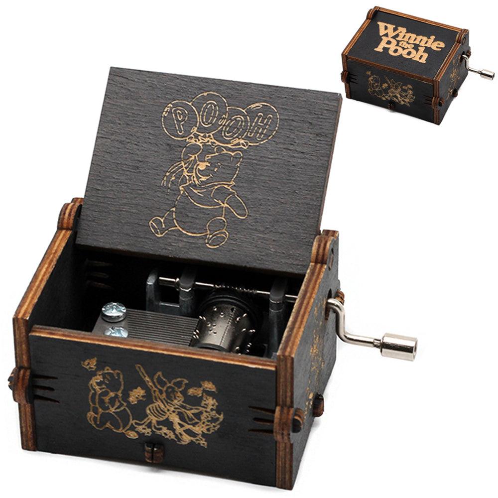 Puzzloria™ | Hand-Crank Wooden Music Box – Timeless Melodies, Perfectly Encased - Puzzloria