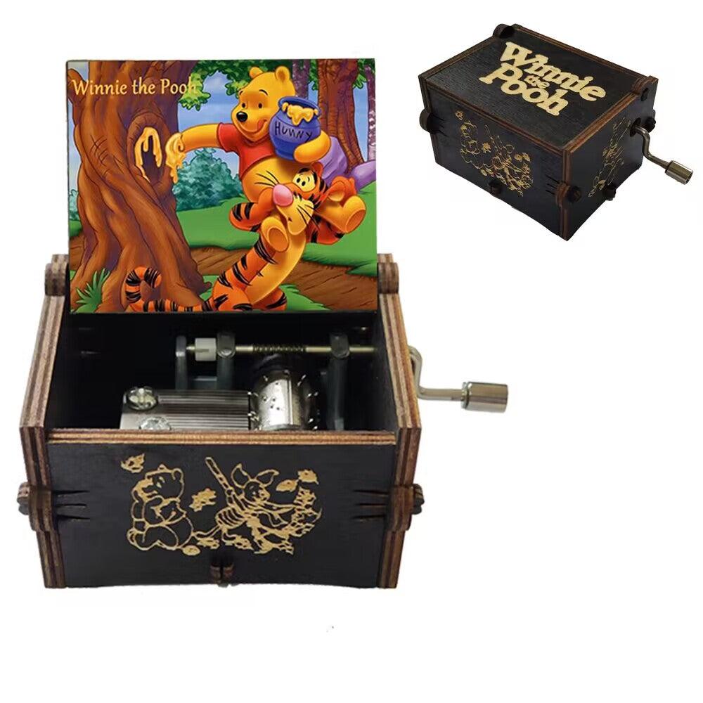 Puzzloria™ | Hand-Crank Wooden Music Box – Timeless Melodies, Perfectly Encased - Puzzloria