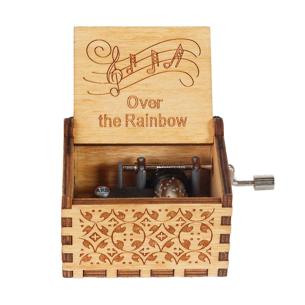 Puzzloria™ | Hand-Crank Wooden Music Box – Timeless Melodies, Perfectly Encased - Puzzloria