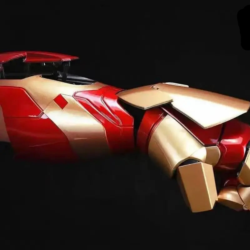 Iron Man Mark 42 wearable armor piece with LED lighting and laser effects premium collectible replica for adults