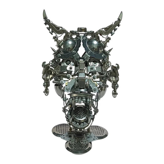 Puzzloria™ | DIY 3D Mechanical Punk Hannya Japanese Ghast Mask Metal Puzzles Assembly Model - Puzzloria