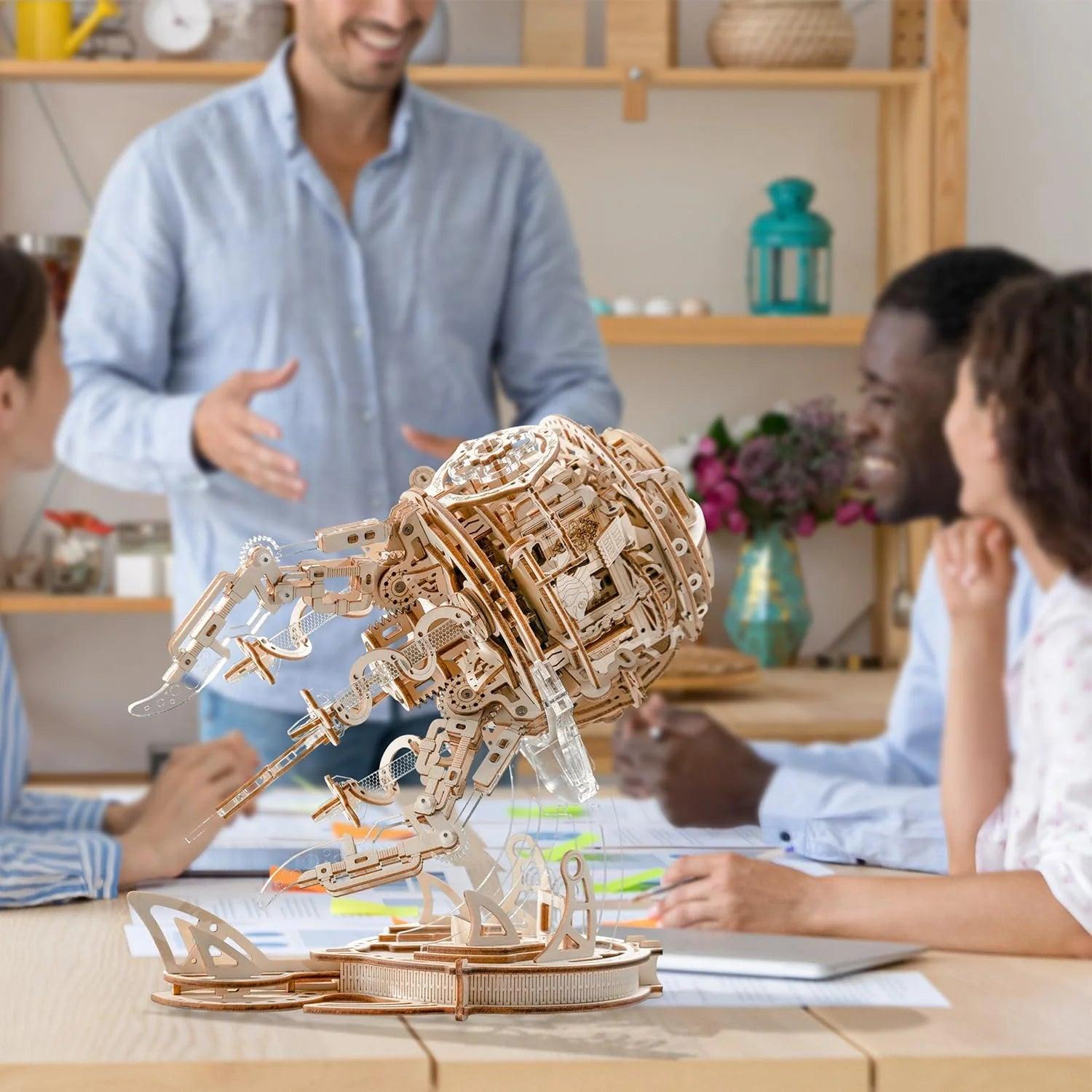 Puzzloria™ | Enchanted Aurora Jellyfish Music Box 3D Wooden Puzzle - Puzzloria