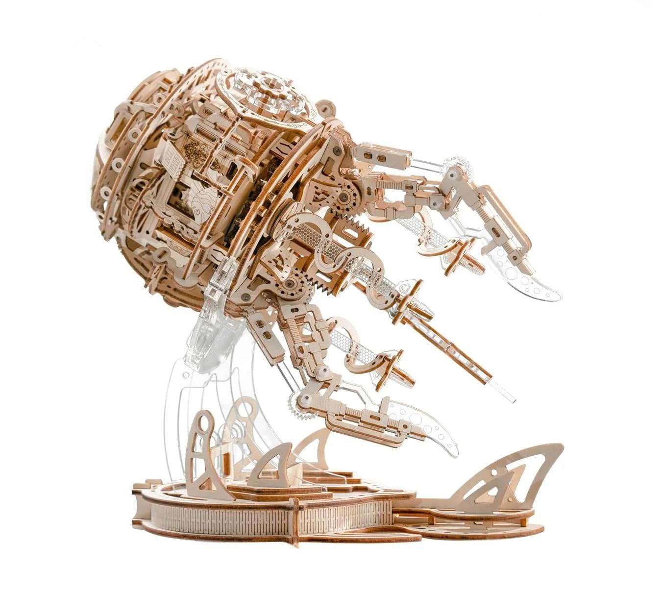 Puzzloria™ | Enchanted Aurora Jellyfish Music Box 3D Wooden Puzzle - Puzzloria