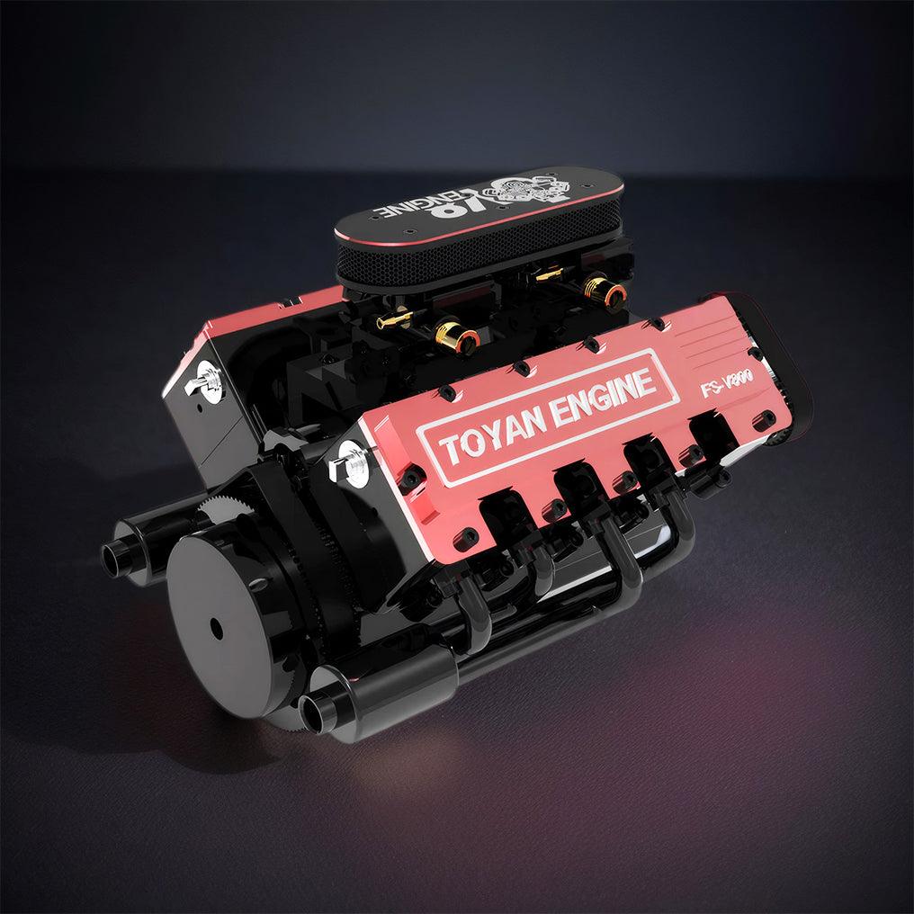 Puzzloria™ | DIY V8 Engine Model With Starter Kit That Run 28cc Gasoline/Nitro Engine KIT FS-V800 - Puzzloria