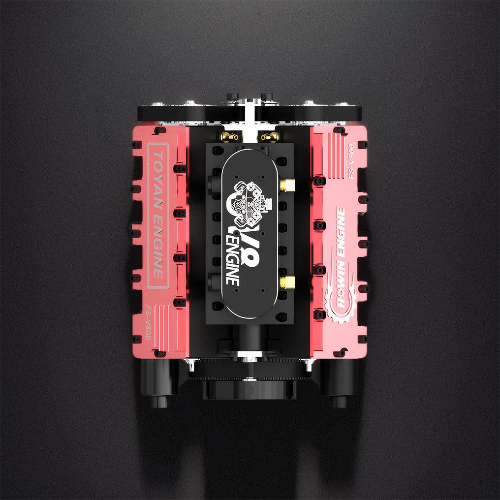 Puzzloria™ | DIY V8 Engine Model With Starter Kit That Run 28cc Gasoline/Nitro Engine KIT FS-V800 - Puzzloria