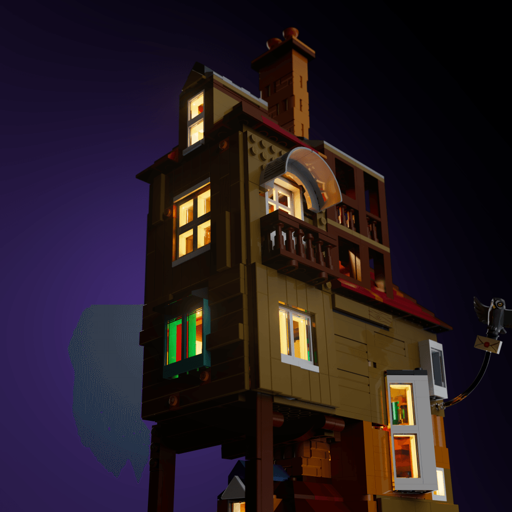 LEGO Harry Potter The Burrow - Collectors' Edition accessory LED lighting USB or 3 AAA battery 30 to 60 minute install glowing display upgrade