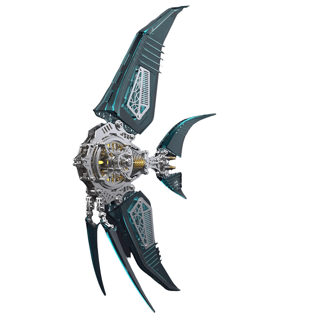Puzzloria™ | Celestial Angelfish 3D Metal Model - Puzzloria