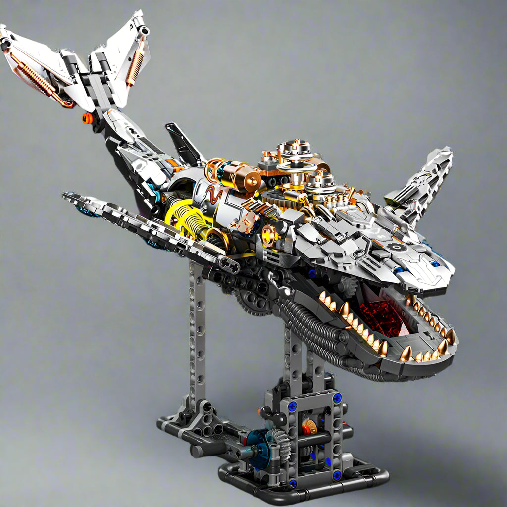 Puzzloria | Mechanical Whale Building Blocks Set LEGO
