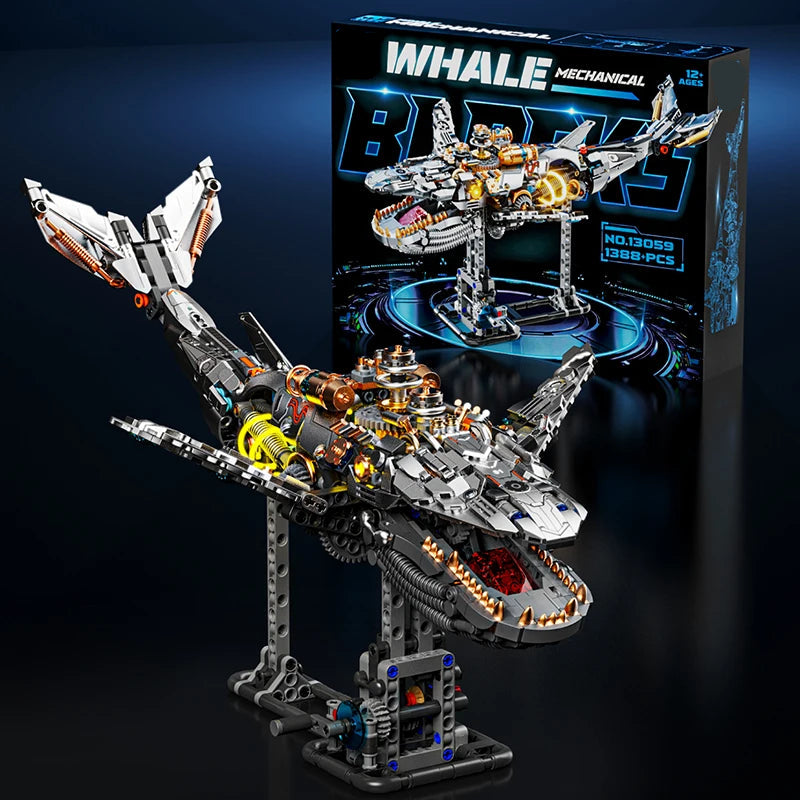 Puzzloria | Mechanical Whale Building Blocks Set LEGO