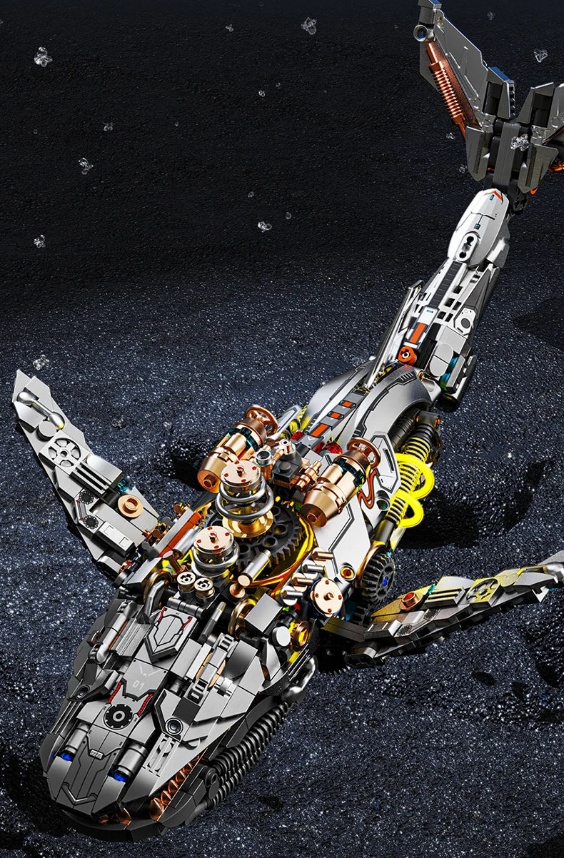 Puzzloria | Mechanical Whale Building Blocks Set LEGO