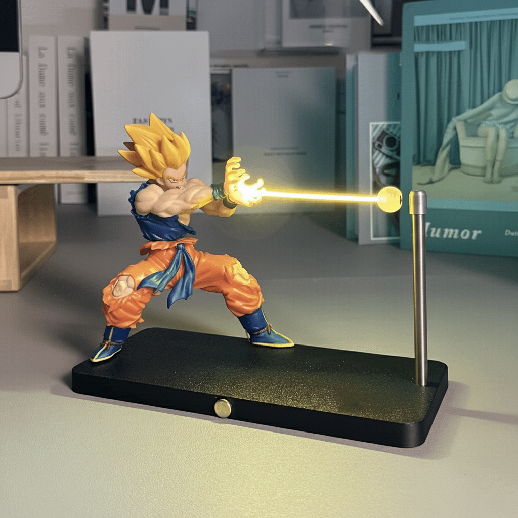Puzzloria | New Model Dragon Ball Super Saiyan Magnetic Light Beam Figurine