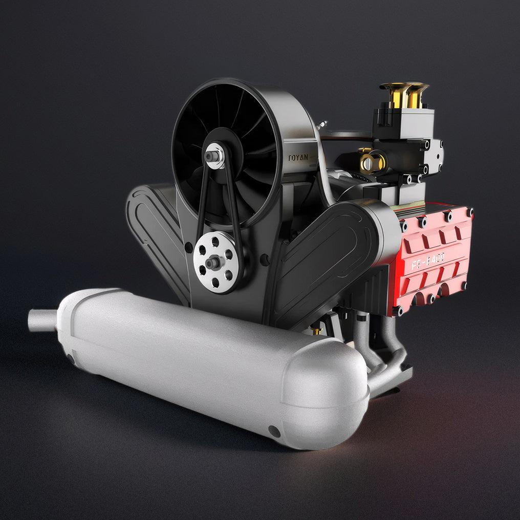 Puzzloria™ | DIY 4 Cylinder Four-Stroke 14cc Nitro H4 Engine Model Kit FS-B400 - Puzzloria