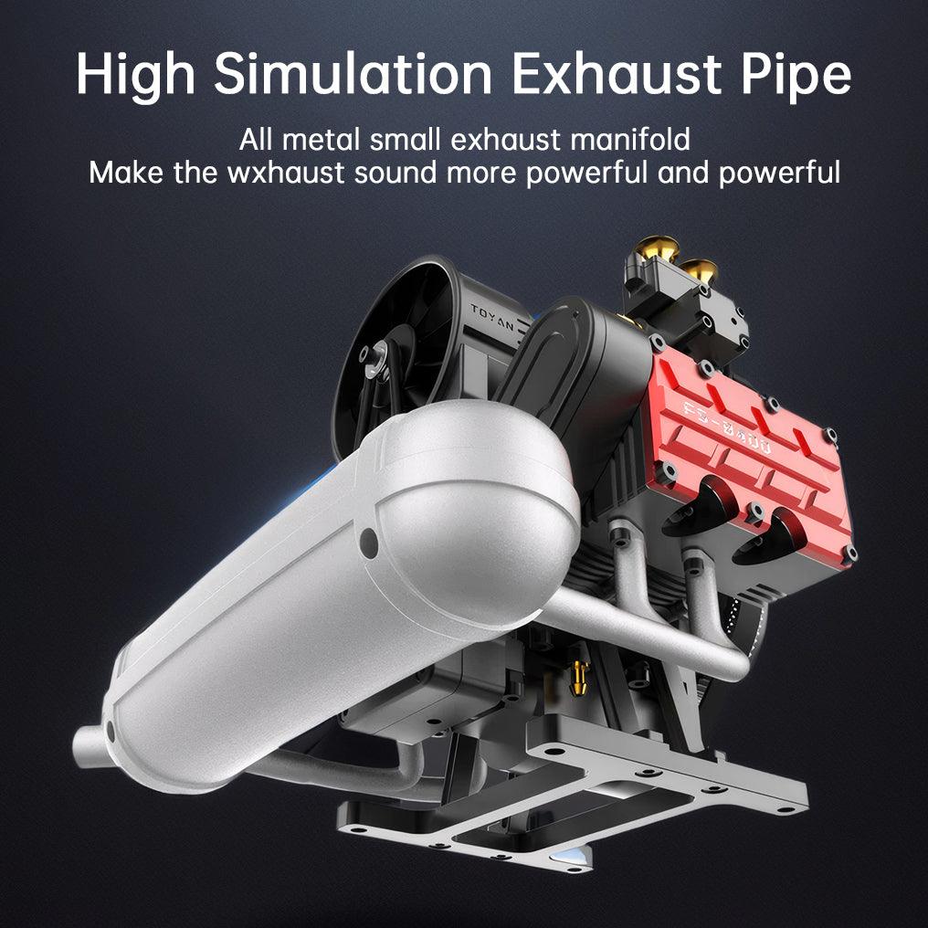 Puzzloria™ | DIY 4 Cylinder Four-Stroke 14cc Nitro H4 Engine Model Kit FS-B400 - Puzzloria