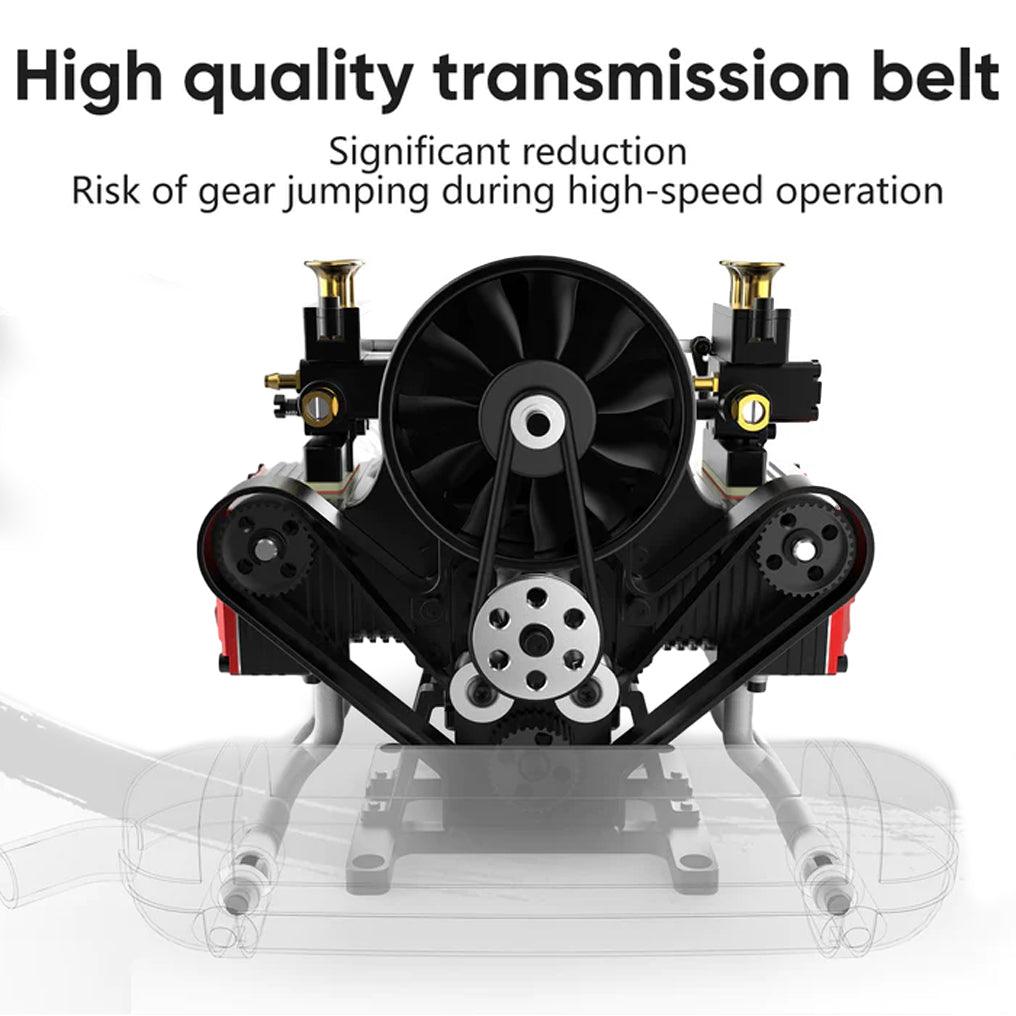 Puzzloria™ | DIY 4 Cylinder Four-Stroke 14cc Nitro H4 Engine Model Kit FS-B400 - Puzzloria