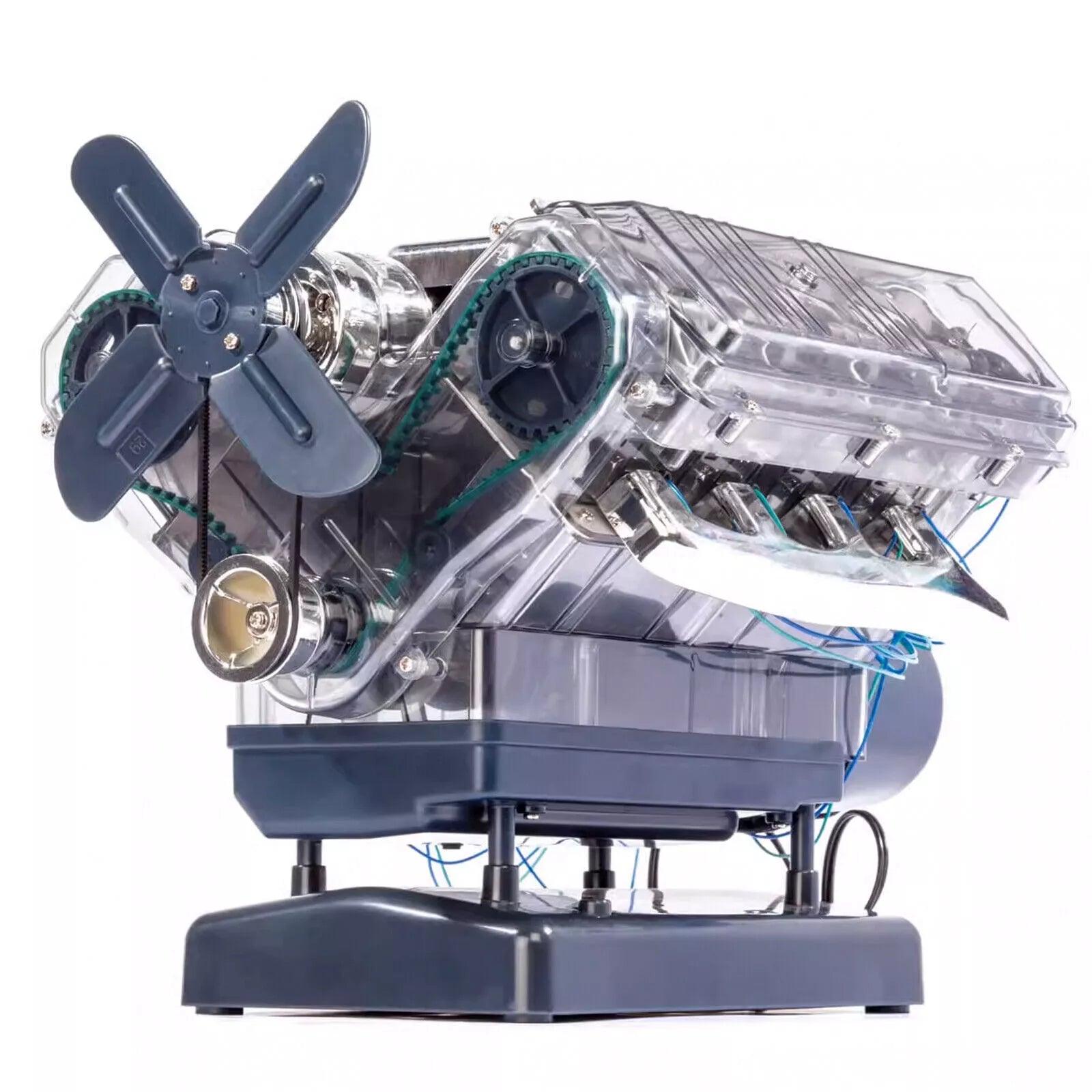 Puzzloria™ | DIY Mini V8 Engine Model Kit Working Miniature Motor - Puzzloria