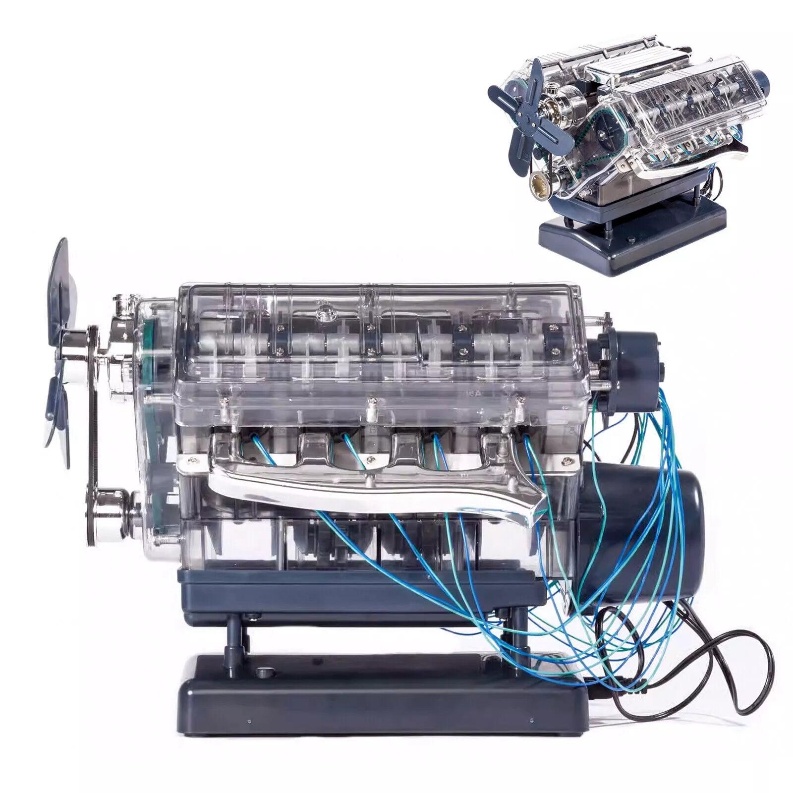 Puzzloria™ | DIY Mini V8 Engine Model Kit Working Miniature Motor - Puzzloria