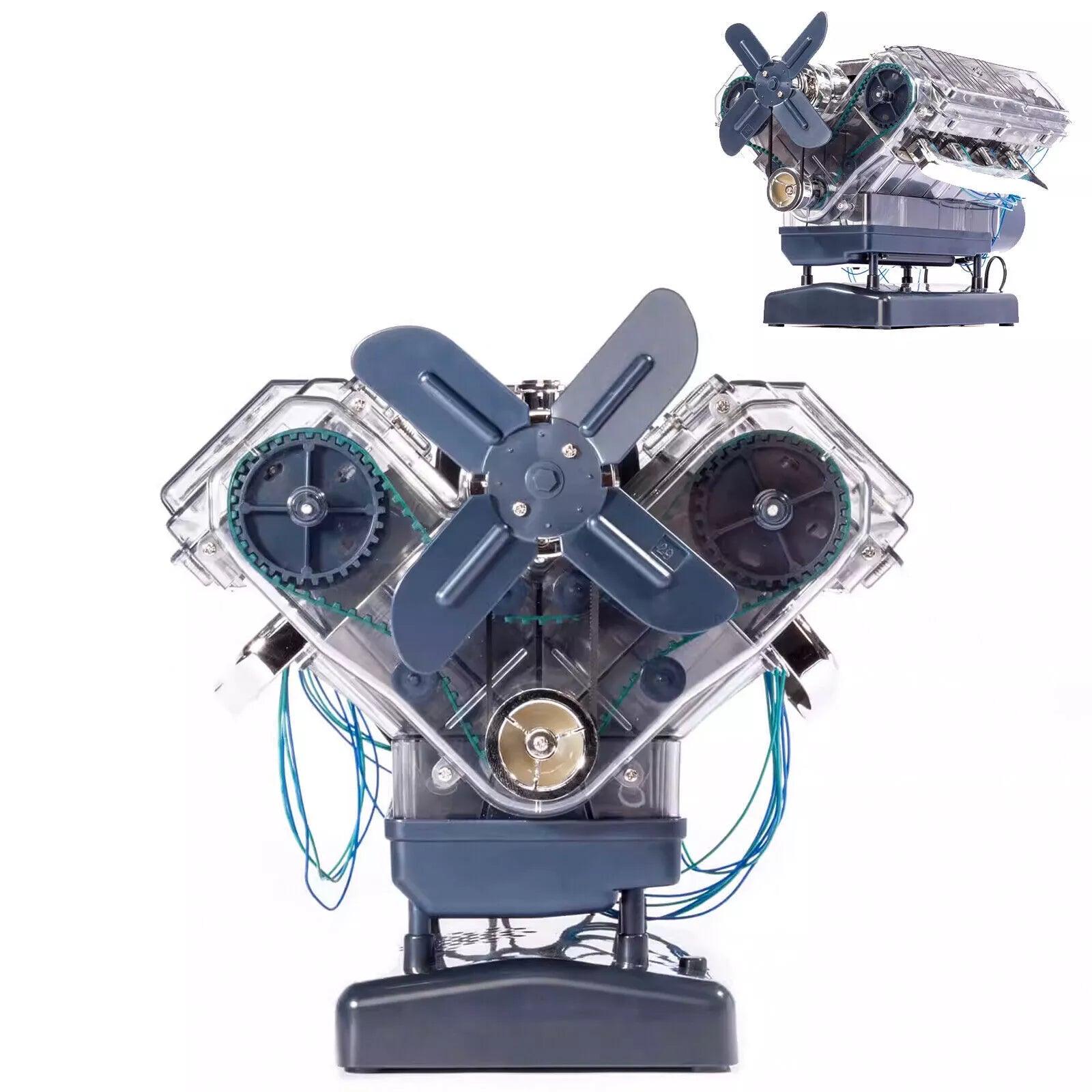 Puzzloria™ | DIY Mini V8 Engine Model Kit Working Miniature Motor - Puzzloria