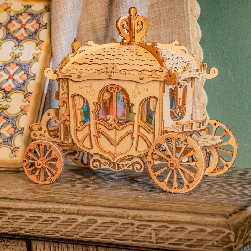 Puzzloria™ | Royal Carriage - Vintage 3D Wooden Model Kit - Puzzloria
