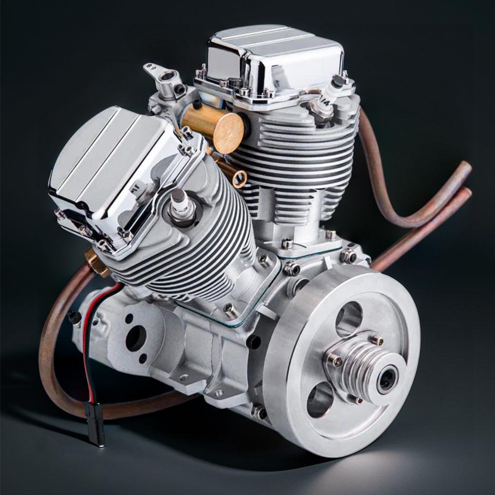 Puzzloria™ | DIY Motorcycle V2 9cc Air-Cooled Gasoline V-Twin Dual Cylinder 4-Stroke Engine FG-VT9 - Puzzloria