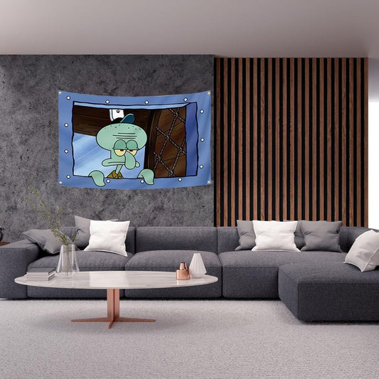 Puzzloria™ | Squidward "Look at You" Wall Tapestry - Puzzloria