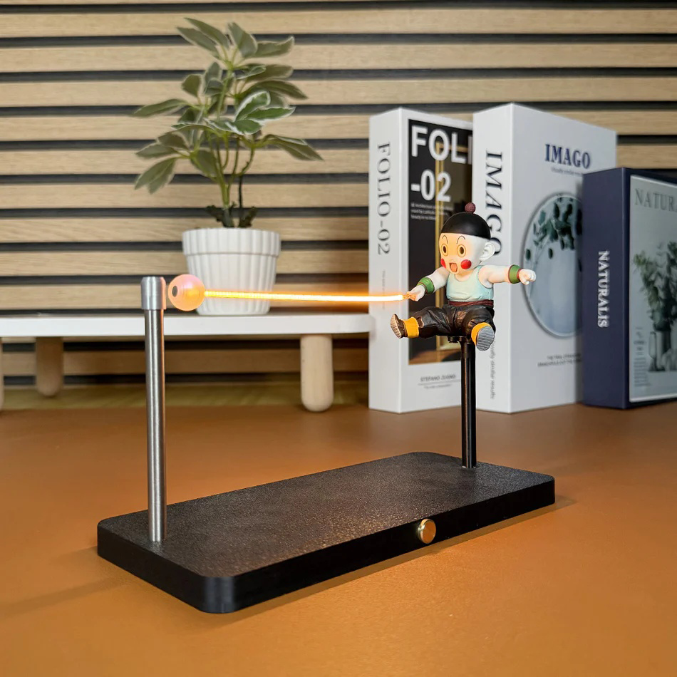 Puzzloria™ | Chiaotzu Magnetic Light Beam Dragon Ball Z Figurine - Puzzloria