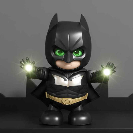 Batman dance hero LED robot action figure dancing toy with music and lights kids superhero gift desk decor