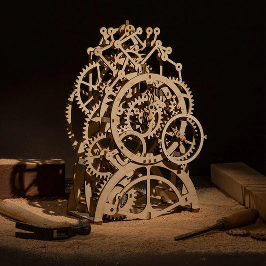 pendulum clock kit diy build with anchor escapement and swinging gravity pendulum for home office decor