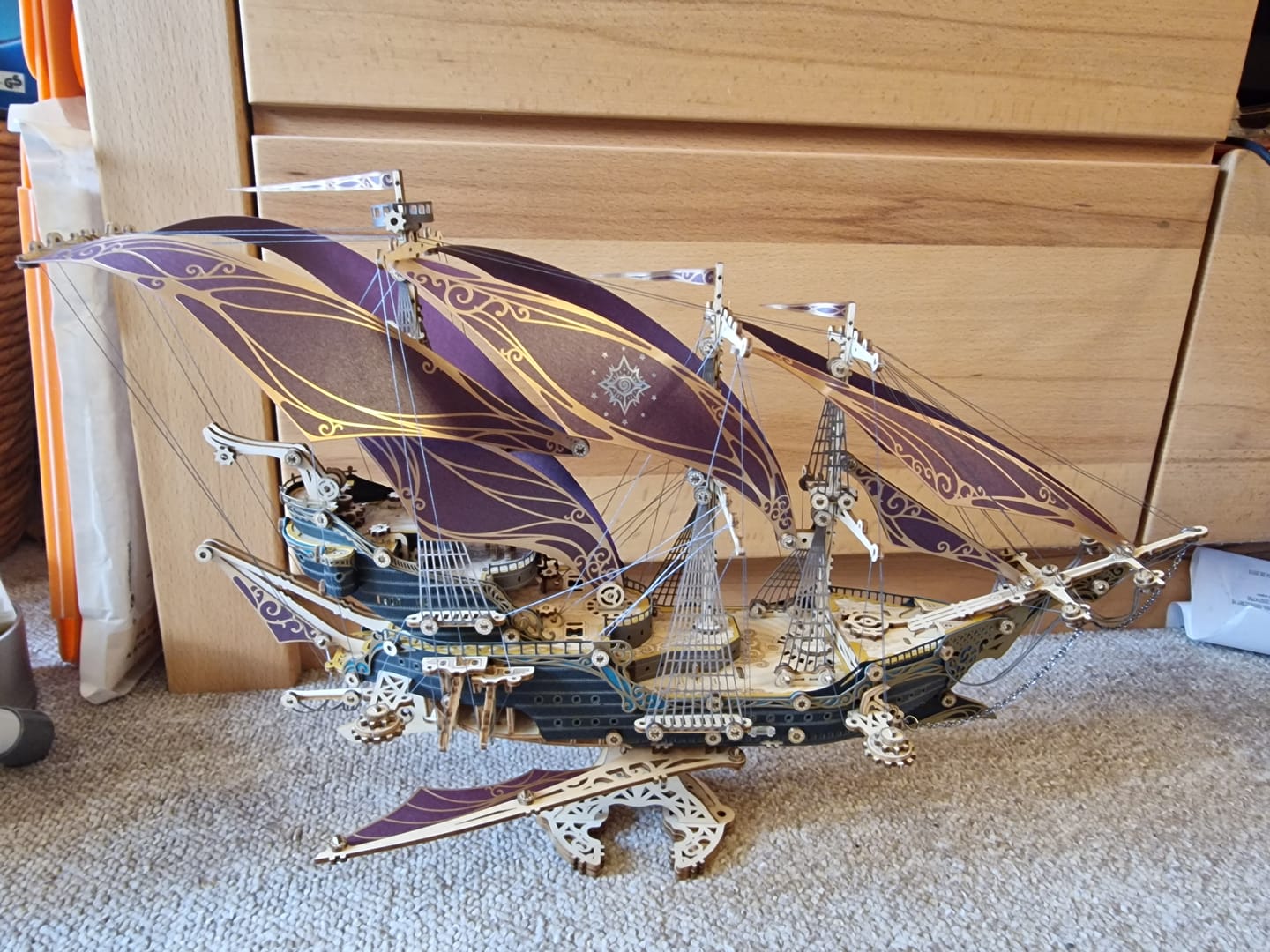 Puzzloria™ | Secrets of the Aether 3D Steampunk Pirate Ship Wooden Assembly Kit Customer Review