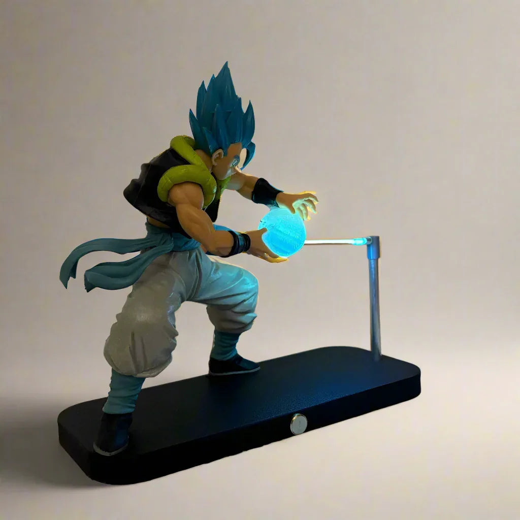 Dragon Ball Z Gogeta Kamehameha magnetic touch levitating night light desk lamp action figure goku vegeta