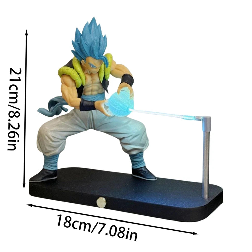 Dragon Ball Z Gogeta Kamehameha magnetic touch levitating night light desk lamp action figure goku vegeta