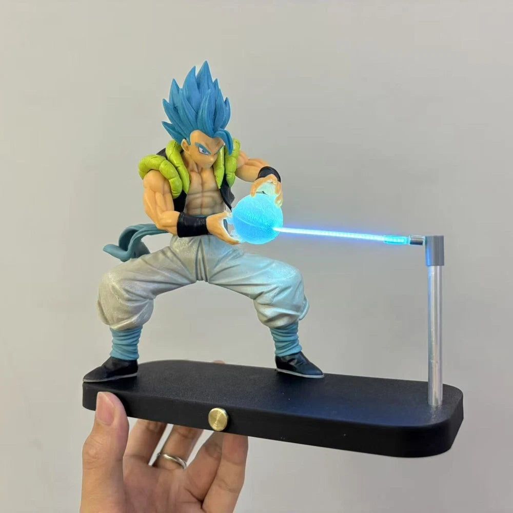 Dragon Ball Z Gogeta Kamehameha magnetic touch levitating night light desk lamp action figure goku vegeta