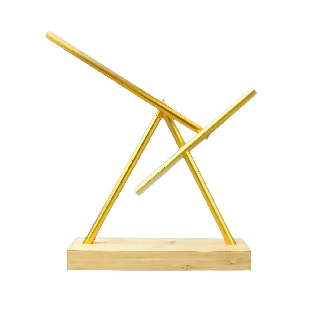 Infinite Motion Kinetic Art Sculpture - Puzzloria swinging stick GOLD