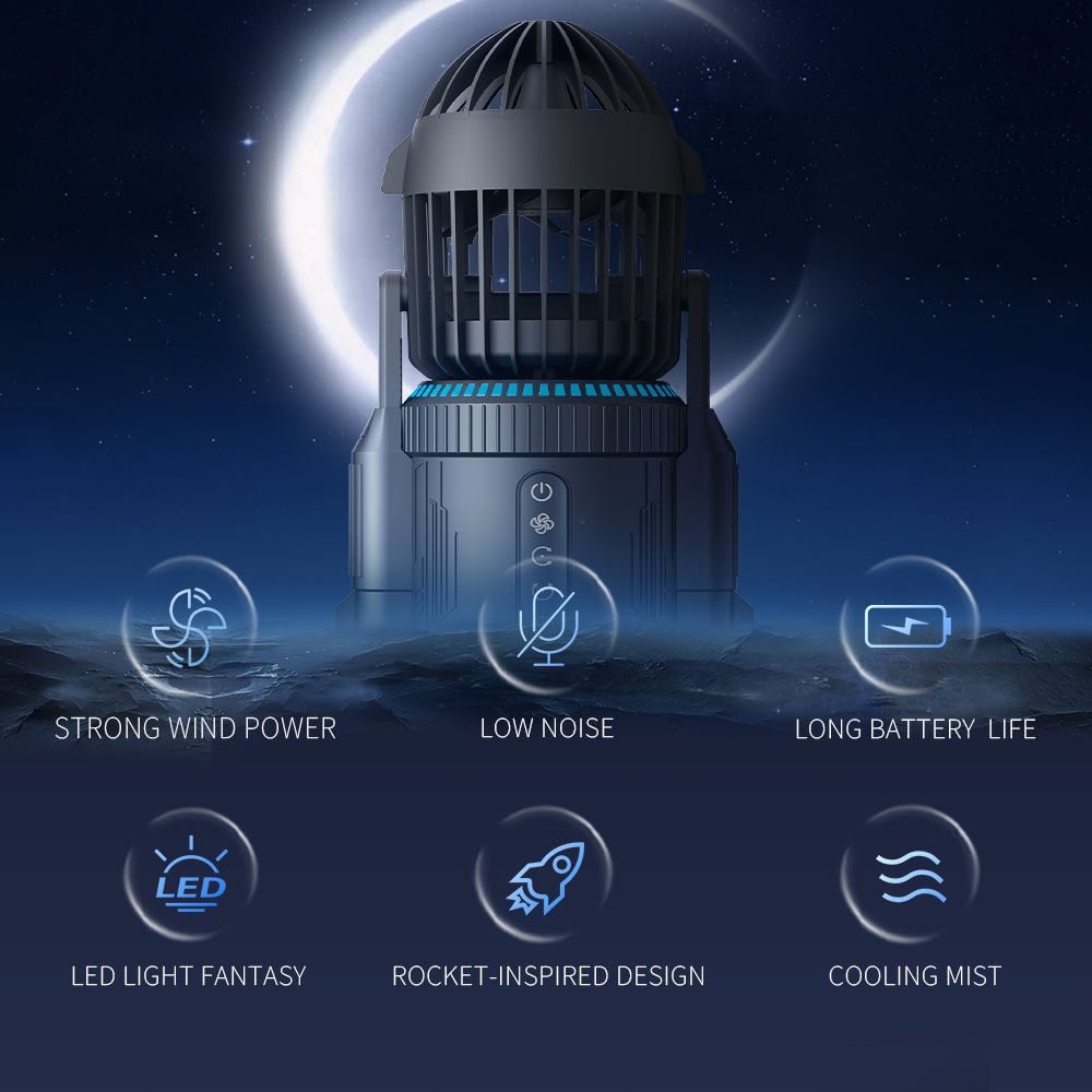 Puzzloria™ | Creative Rocket Desktop Fan