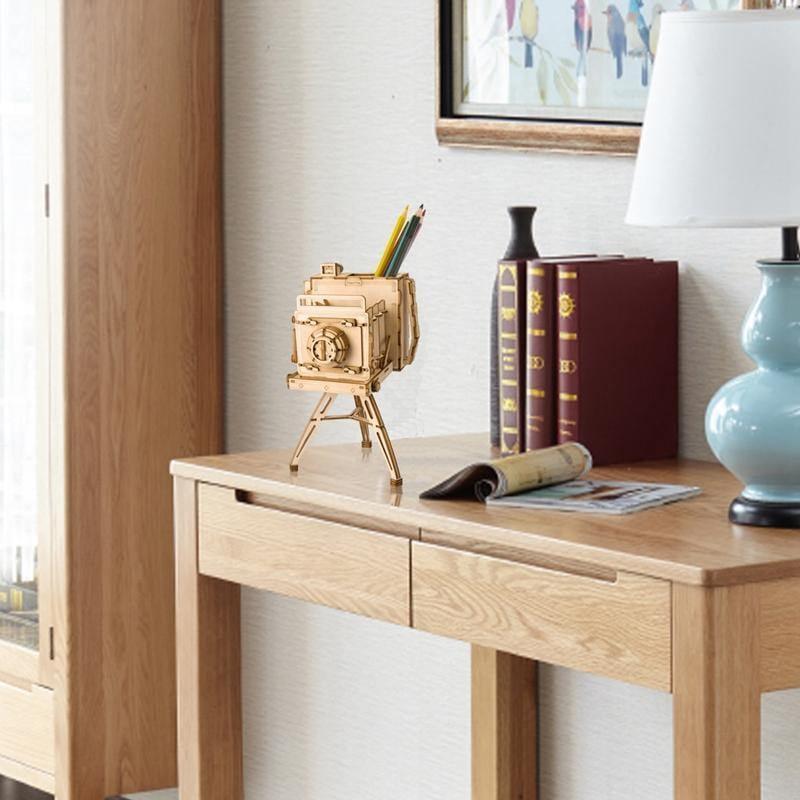 Puzzloria™ | Vintage Camera 3D Wooden Puzzle - Puzzloria