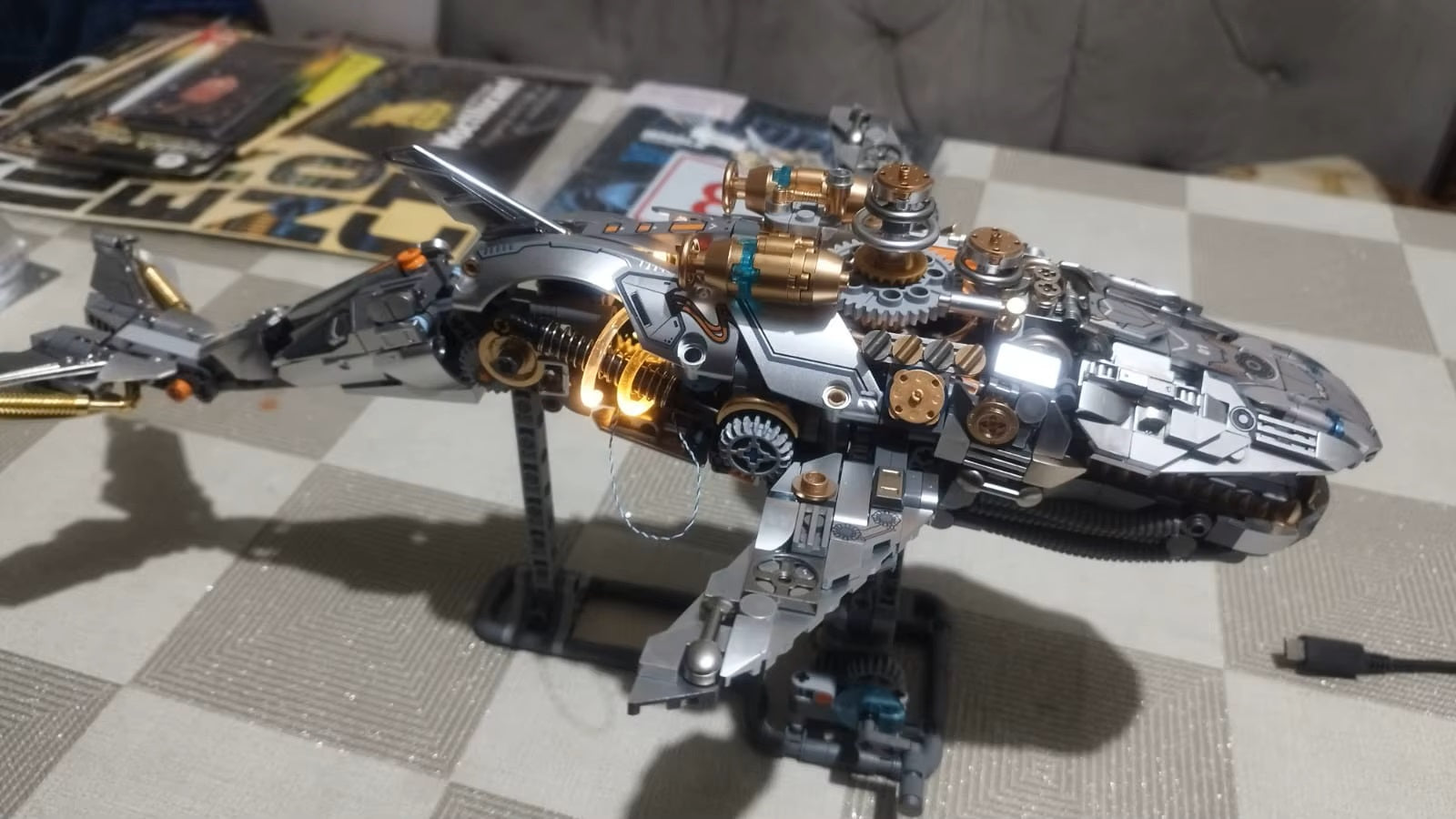 Puzzloria™ | Mechanical Whale Building Blocks Set Customer Review