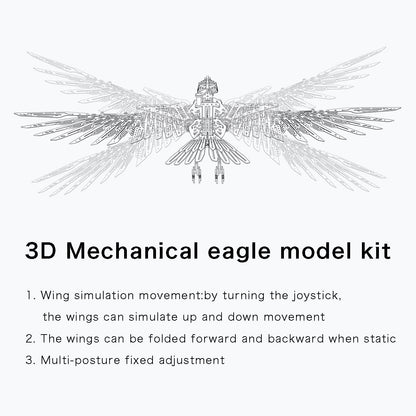 Puzzloria | Majestic 3D Metal Mechanical Eagle Model Kit
