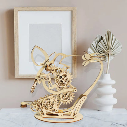 Puzzloria™ | Kinetic Hummingbird Sculpture