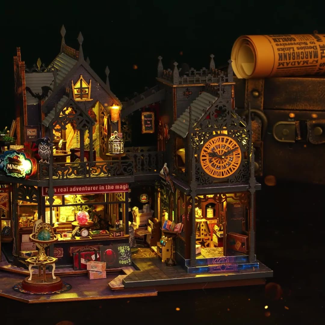 Puzzloria | Holo Magic City DIY Miniature House