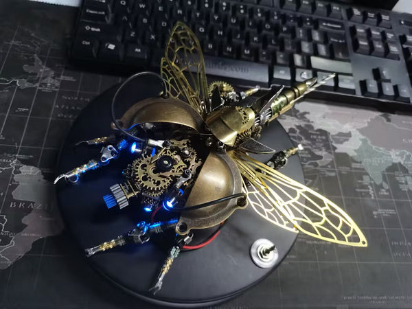 Puzzloria™ | DIY 3D Metal Mechanical Rotatable Beetle Assembly Puzzle Model Kit Customer Review
