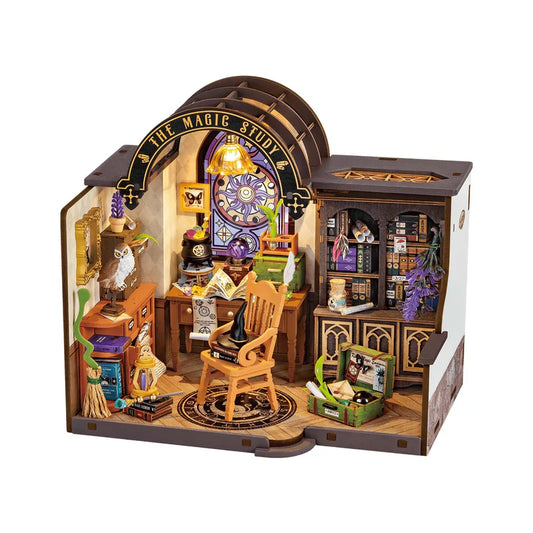 Puzzloria™ | Enchanted Wizard's Study DIY Miniature Kit