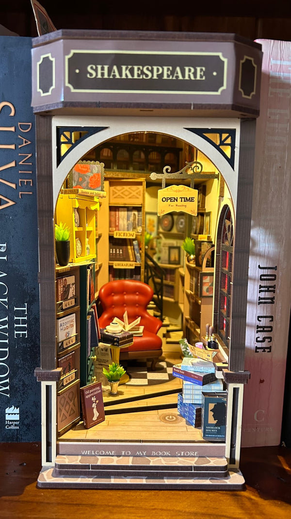 Puzzloria™ | Diy Book Nook Shelf - Shakespeare Bookstore Customer Review