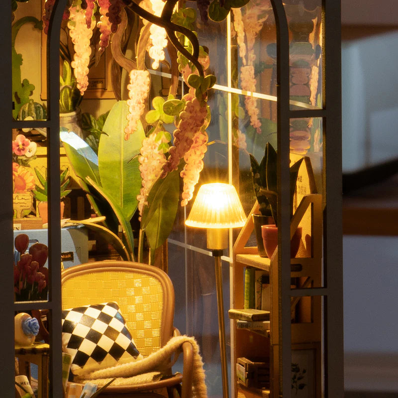 Puzzloria™ | Holiday Garden House DIY Book Nook
