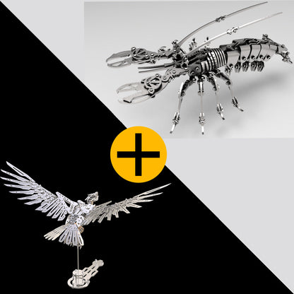 Puzzloria | Majestic 3D Metal Mechanical Eagle Model Kit
