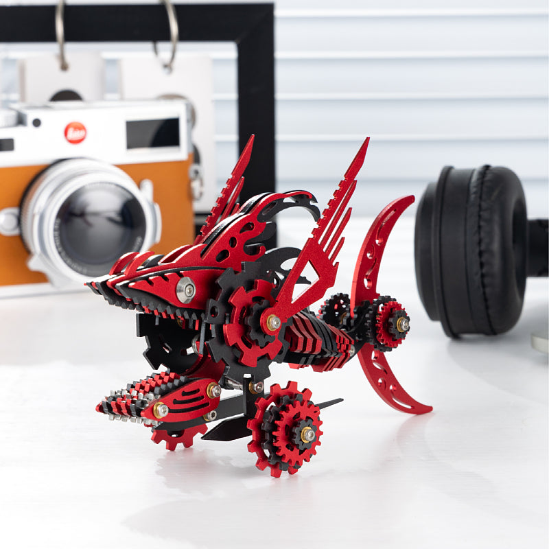 3D Metal Saw Shark DIY Mechanical Model Kit - Puzzloria
