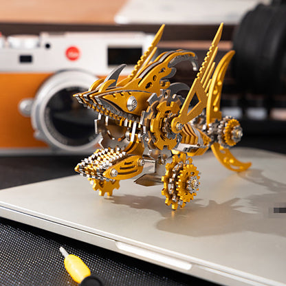 3D Metal Saw Shark DIY Mechanical Model Kit - Puzzloria