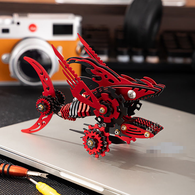 3D Metal Saw Shark DIY Mechanical Model Kit - Puzzloria