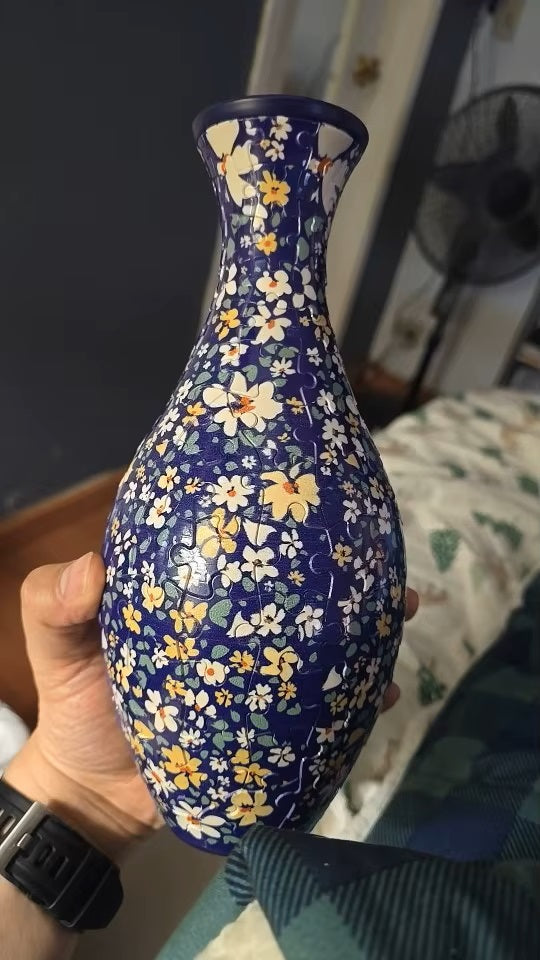 Puzzloria™ | Creative 3D Puzzle Flower Vase - Blue Customer Review