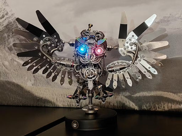 Puzzloria | 3D Nocturnal Owl DIY Steampunk Metal Assembly Animal Model Customer Review