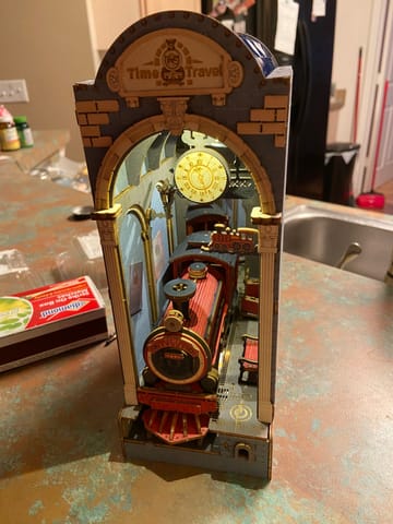 Puzzloria™ | Diy Book Nook Shelf - Time Travel Railway Customer Review